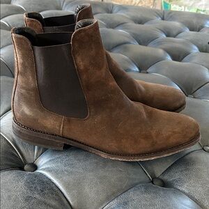 Thursday Boot Company Duke Chelsea Chocolate Suede Boots sz 10.5